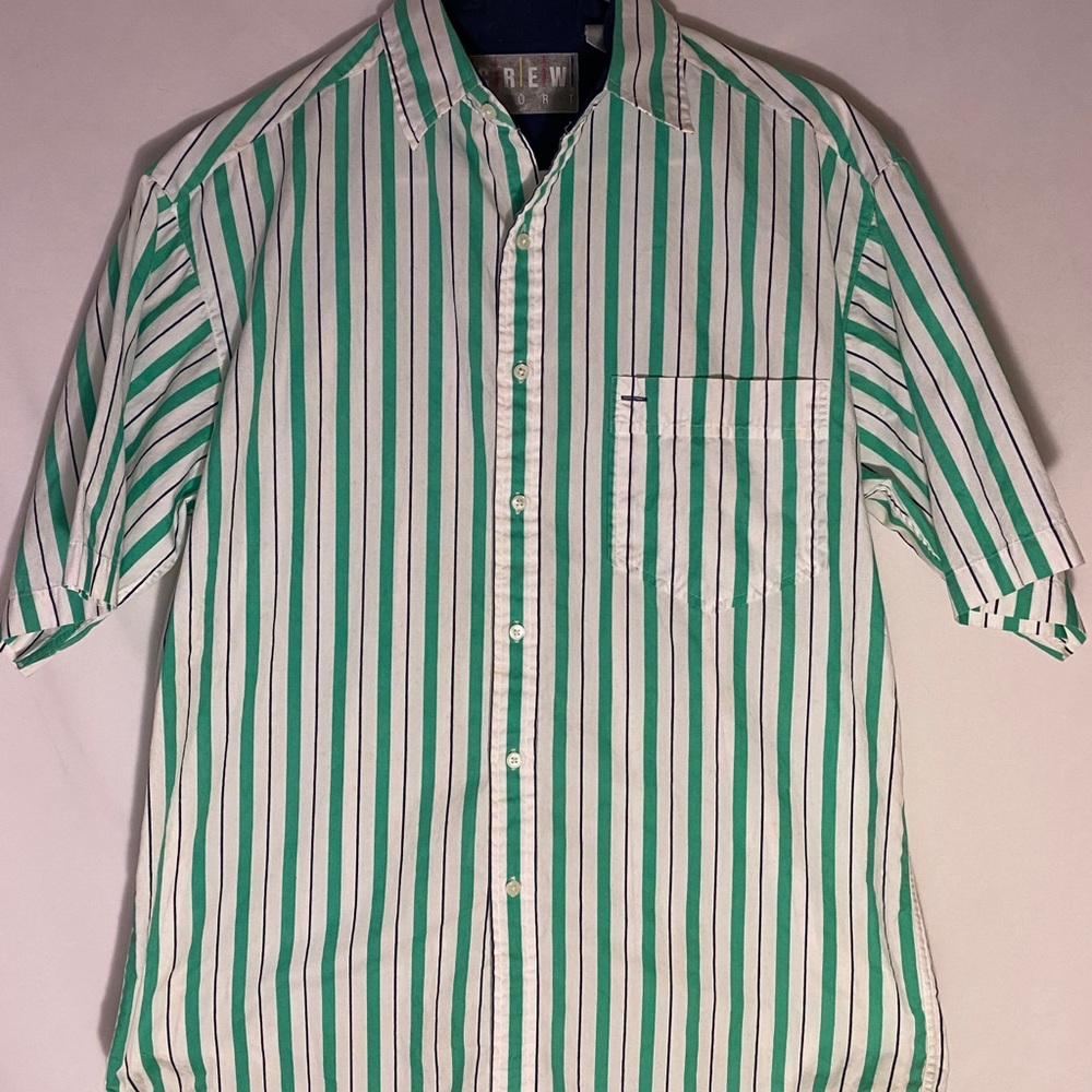 MENS VINTAGE CREW SPORT BUTTON UP SMALL